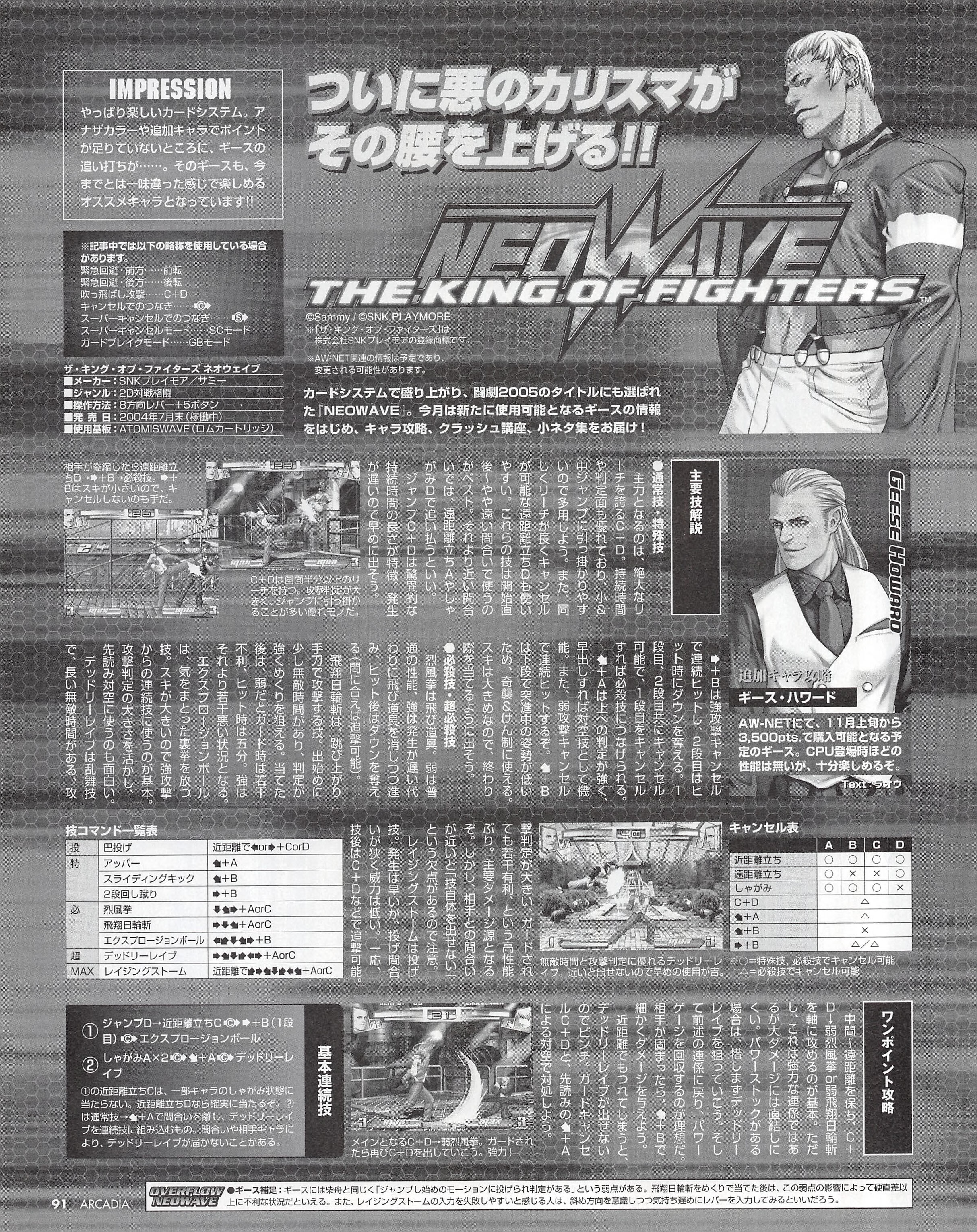 Geese Howard: 3,500 points from early November